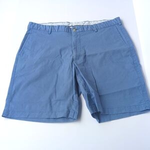Peter Millar Flat Front Pima Cotton Mens Blue Shorts Size‎ 36